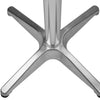 Tavolo quadrato in alluminio con piedi regolabili per bar e ristornate 60 x 60 cm