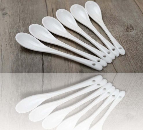 Cucchiaini Di Porcellana Bianca 6 Pz Cucina Cucchiaino Caff? Idea Regalo Casa e cucina/Stoviglie/Stoviglie monouso/Cucchiai e cucchiaini Trade Shop italia - Napoli, Commerciovirtuoso.it