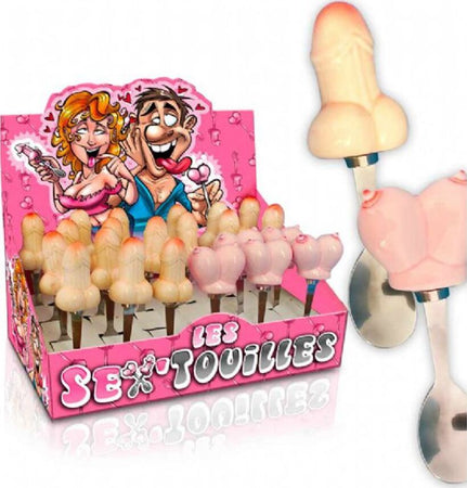 Cucchiaio Sexy Espositore 24 Pz 18 Pisello 6 Tette in Ceramica E Metallo Salute e cura della persona/Erotismo e contraccezione/Sex toys/Gadget per addio al nubilato e al celibato Kondorama - Martinsicuro, Commerciovirtuoso.it