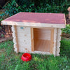 Cuccia per cani in legno di Abete impregnato con tetto apribile Made in Italy