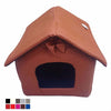 Cuccia-Casetta-Letto-Pieghevole-Tenda-Portatile-Eco-Pelle-52x47x49cm-Cane-Gatto