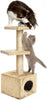 Cuccia-Con-Tiragraffi-Per-Gatti-Gatto-Con-Colonna-In-Sisal-E-Due-Ripiani