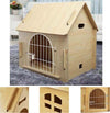Cuccia-In-Legno-Mdf-Per-Cani-Piccola-Media-Taglia-A-Forma-Di-Casetta-51x40x52cm