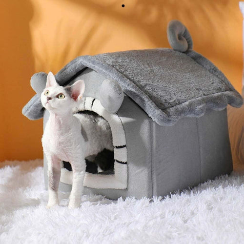 Cuccia Per Cani E Gatti Animali A Forma Di Casetta Morbida Peluche 53x43x46cm Prodotti per animali domestici/Cani/Cucce gabbiette e recinzioni/Casette per cani Trade Shop italia - Napoli, Commerciovirtuoso.it