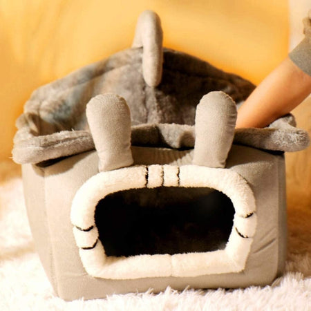 Cuccia Per Cani E Gatti Animali A Forma Di Casetta Morbida Peluche 53x43x46cm Prodotti per animali domestici/Cani/Cucce gabbiette e recinzioni/Casette per cani Trade Shop italia - Napoli, Commerciovirtuoso.it