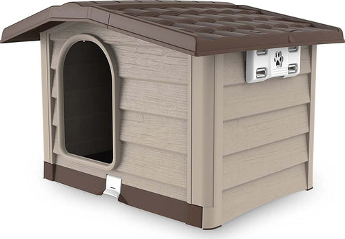Cuccia per cani in Resina Bungalow con tetto apribile da esterno Prodotti per animali domestici/Cani/Cucce gabbiette e recinzioni/Gabbiette e cucce/Cucce La Zappa - Altamura, Commerciovirtuoso.it