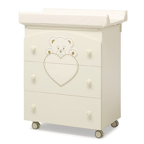 Cassettiera Fasciatoio Erbesi Lulu Avorio