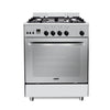 Cucina a gas Stromboli 60x60 cm. con forno a gas e grill elettrico inox classe A