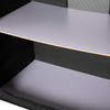Cucina-Da-Campeggio-Pieghevole-In-Alluminio-Con-Cucinotto-Con-Paravento-Nero
