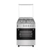 Cucina Flora 60 4 fuochi gas con forno ventilato a gas e grill elettrico