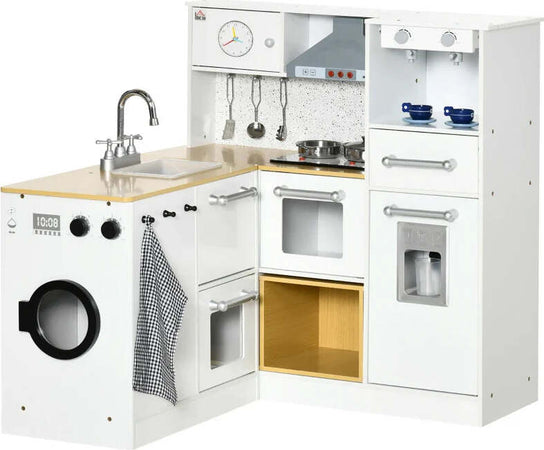 Cucina-Giocattolo-2-Pezzi-per-Bambini-3-6-Anni-con-Utensili-da-Cucina,-Luci-ed-Effetti-Sonori,-in-MDF-e-PP-KJ6350-141V00WTKJ6