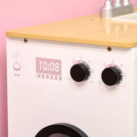 Cucina-Giocattolo-2-Pezzi-per-Bambini-3-6-Anni-con-Utensili-da-Cucina,-Luci-ed-Effetti-Sonori,-in-MDF-e-PP-KJ6350-141V00WTKJ6