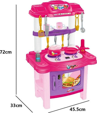 Cucina Giocattolo Bambini 72cm 18 Accessori Maya Luci Suoni Forno Fornello Giochi e giocattoli/Giochi d'imitazione e accessori di travestimento/Elettrodomestici giocattolo Trade Shop italia - Napoli, Commerciovirtuoso.it