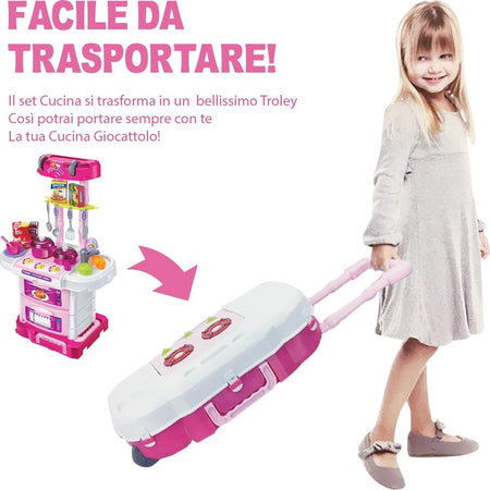 CUCINA GIOCATTOLO BAMBINI RICHIUDIBILE IN TROLLEY FORNELLO LUCI SUONI ACCESSORI ROSA Giochi e giocattoli/Giochi d'imitazione e accessori di travestimento/Cucina/Mini elettrodomestici Trade Shop italia - Napoli, Commerciovirtuoso.it