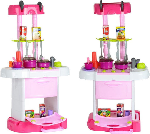 CUCINA GIOCATTOLO BAMBINI RICHIUDIBILE IN TROLLEY FORNELLO LUCI SUONI ACCESSORI ROSA Giochi e giocattoli/Giochi d'imitazione e accessori di travestimento/Cucina/Mini elettrodomestici Trade Shop italia - Napoli, Commerciovirtuoso.it