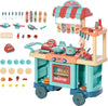 Cucina-Giocattolo-Per-Bambini-3-6-Anni,-Caffetteria-Ristorante-con-50-Accessori-Inclusi,-79.5-x-33-x-90.5cm-UJ8350-090UJ8