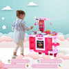 Cucina-Giocattolo-Per-Bambini-3-6-Anni,-Caffetteria-Ristorante-con-50-Accessori-Inclusi,-79.5-x-33-x-90.5cm-UJ8350-090UJ8