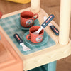 Cucina-Giocattolo-Per-Bambini-3-6-Anni,-Caffetteria-Ristorante-con-50-Accessori-Inclusi,-79.5-x-33-x-90.5cm-UJ8350-090UJ8