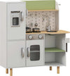 Cucina-Giocattolo-per-Bambini-3-6-Anni-con-Macchina-del-Ghiaccio-e-Utensili,-84x34x89-cm,-Bianco-e-Verde-TG7350-147V00WTTG7