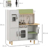 Cucina-Giocattolo-per-Bambini-3-6-Anni-con-Macchina-del-Ghiaccio-e-Utensili,-84x34x89-cm,-Bianco-e-Verde-TG7350-147V00WTTG7