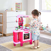 Cucina-Giocattolo-per-Bambini-con-38-Accessori-Inclusi,-con-Luci-e-Suoni-Realistici,-78x29x87-cm,-Rosa-ED4350-047ED4