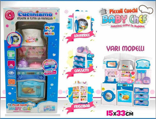 Cucina Giocattolo Per Bambini Piccoli Cuochi Con Lavatrice Frigobar Cassetti Giochi e giocattoli/Giochi d'imitazione e accessori di travestimento/Elettrodomestici giocattolo Trade Shop italia - Napoli, Commerciovirtuoso.it