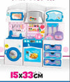Cucina Giocattolo Per Bambini Piccoli Cuochi Con Lavatrice Frigobar Cassetti Giochi e giocattoli/Giochi d'imitazione e accessori di travestimento/Elettrodomestici giocattolo Trade Shop italia - Napoli, Commerciovirtuoso.it