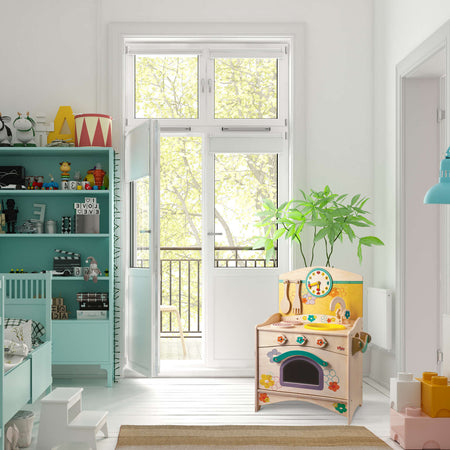Cucina Gioco in Legno - Il Trio Fiori per Bambini Dida