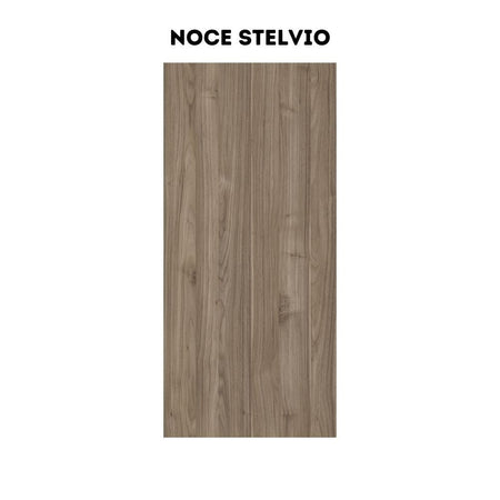 Cucina Iris 360 cm noce stelvio verde pesto con elettrodomestici reversibile