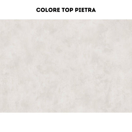 Cucina Iris 360 cm rovere virginia tortora con elettrodomestici reversibile