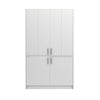 Cucina monoblocco Fold Evolution struttura e ante a libro bianco