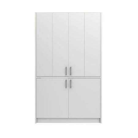 Cucina monoblocco Fold Evolution struttura e ante a libro bianco