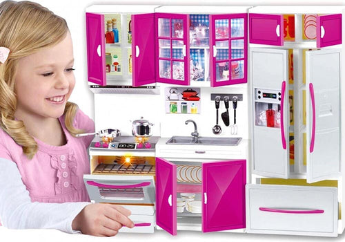 Cucina-per-Bambole-Giocattolo-Bambini-con-Forno-Luci-Suoni-e-Accessori-Gioco