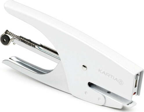 Cucitrice a pinza Kartia 8 - capacitA' 200 punti - bianco - Iternet Cancelleria e prodotti per ufficio/Archivio ufficio e accessori per scrivania/Spillatrici e perforatrici/Spillatrici manuali Eurocartuccia - Pavullo, Commerciovirtuoso.it