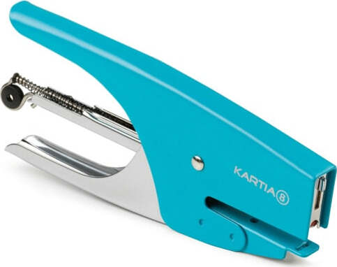 Cucitrice a pinza Kartia 8 - capacitA' 200 punti - turchese - Iternet Cancelleria e prodotti per ufficio/Archivio ufficio e accessori per scrivania/Spillatrici e perforatrici/Spillatrici manuali Eurocartuccia - Pavullo, Commerciovirtuoso.it
