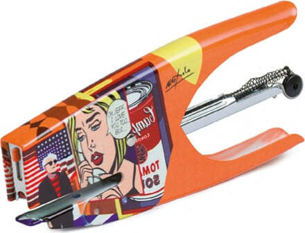 Cucitrice a pinza Pop Art - punti 6-4 - Pop Fantasy - acciaio cromato - Iternet Cancelleria e prodotti per ufficio/Archivio ufficio e accessori per scrivania/Spillatrici e perforatrici/Spillatrici elettriche e a batteria Eurocartuccia - Pavullo, Commerciovirtuoso.it