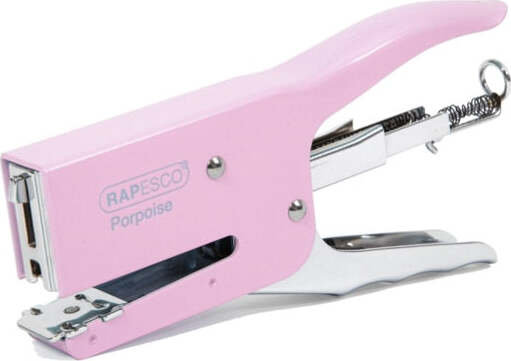 Cucitrice a pinza Porpoise - rosa - Rapesco Cancelleria e prodotti per ufficio/Archivio ufficio e accessori per scrivania/Spillatrici e perforatrici/Spillatrici manuali Eurocartuccia - Pavullo, Commerciovirtuoso.it
