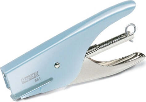Cucitrice a pinza Rapid Retro Classic S51 - fondant blue - Rapid Cancelleria e prodotti per ufficio/Archivio ufficio e accessori per scrivania/Spillatrici e perforatrici/Spillatrici manuali Eurocartuccia - Pavullo, Commerciovirtuoso.it