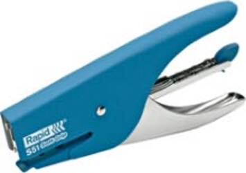Cucitrice a pinza Rapid Supreme S51 Soft Grip - azzurro - Rapid Cancelleria e prodotti per ufficio/Archivio ufficio e accessori per scrivania/Spillatrici e perforatrici/Spillatrici manuali Eurocartuccia - Pavullo, Commerciovirtuoso.it