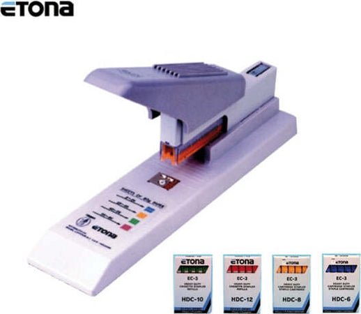 Cucitrice da tavolo EC3 - capacitA' massima 100 fogli - grigio- Etona Cancelleria e prodotti per ufficio/Archivio ufficio e accessori per scrivania/Spillatrici e perforatrici/Spillatrici elettriche e a batteria Eurocartuccia - Pavullo, Commerciovirtuoso.it