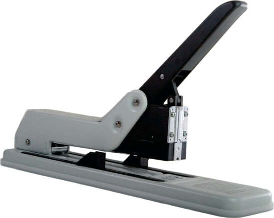 Cucitrice da tavolo Leone 130 - braccio lungo - capacitA' massima 180 fogli - grigio-nero - ArkE' Cancelleria e prodotti per ufficio/Archivio ufficio e accessori per scrivania/Spillatrici e perforatrici/Spillatrici elettriche e a batteria Eurocartuccia - Pavullo, Commerciovirtuoso.it