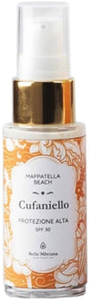 Cufaniello 30ml Siero Viso Acido Ialuronico E Ginkgo Con Protezione Solare Alta Spf 30 Bella 'Mbriana Biocosmetica