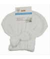 Cuffia Asciuga Capelli Asciugamano Doccia Morbido Assorbente Fiocco Bianco 79624