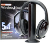 CUFFIA CUFFIE WIRELESS 5 IN 1 SENZA FILI WI-FI MICROFONO RADIO FM  Trade Shop italia - Napoli, Commerciovirtuoso.it