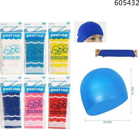 Cuffia Da Nuoto Accessori Per Piscina Mare Unisex 22.8x18.7cm Vari Colori 605432 Sport e tempo libero/Attività ricreative all'aperto/Sport acquatici/Nuoto/Cuffie Trade Shop italia - Napoli, Commerciovirtuoso.it