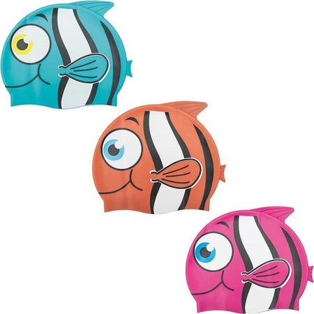 Cuffia-Da-Nuoto-Mare-Piscina-3-Fantasie-Assortite-Kid-In-Silicone-3+-Anni-26025