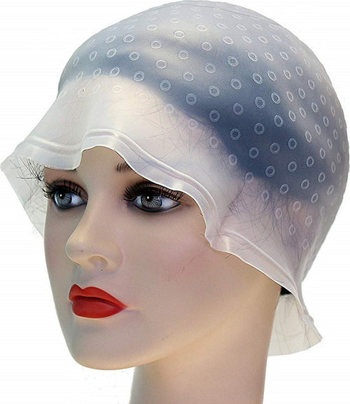 Cuffia Forata Silicone Per Meches Colpi Luce Sole Con Uncinetto Tinta Parrucchiere Bellezza/Cura dei capelli/Colore/Accessori colore Trade Shop italia - Napoli, Commerciovirtuoso.it