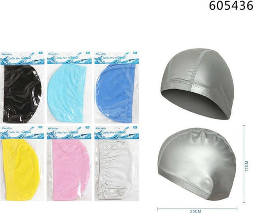 Cuffia Piscina Mare Nuoto Tessuto Rivestito Silicone Tinta Unita 25x17cm 605436 Sport e tempo libero/Attività ricreative all'aperto/Sport acquatici/Nuoto/Cuffie Trade Shop italia - Napoli, Commerciovirtuoso.it