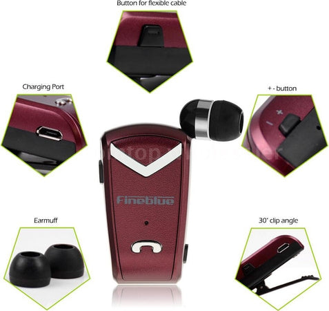 CUFFIA RETRAIBILE AURICOLARE BLUETOOTH UNIVERSALE FINEBLUE F-V2 PER SMARTPHONE  Trade Shop italia - Napoli, Commerciovirtuoso.it
