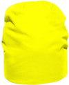 Cuffia Saco Giallo Fluo Alta Visibilità Cappellino Elasticizzato in Cotone